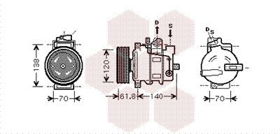 VAN WEZEL Kompressor,kliimaseade 0300K263